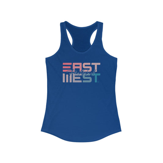 EastWest Beachy Multi-color Pickleball Script Women's Tank