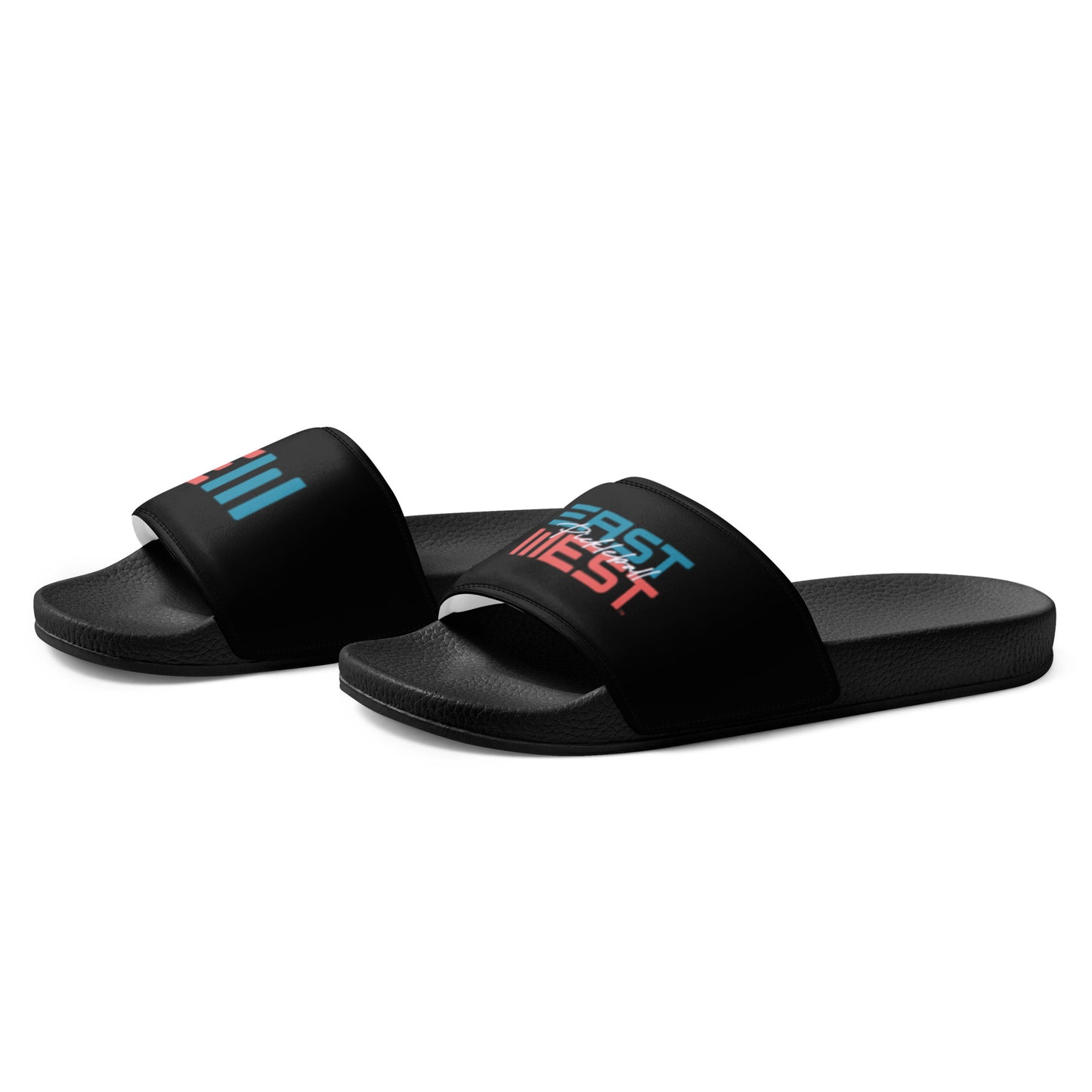 EastWest Pickleball Teal/Orange Men’s Black Slides