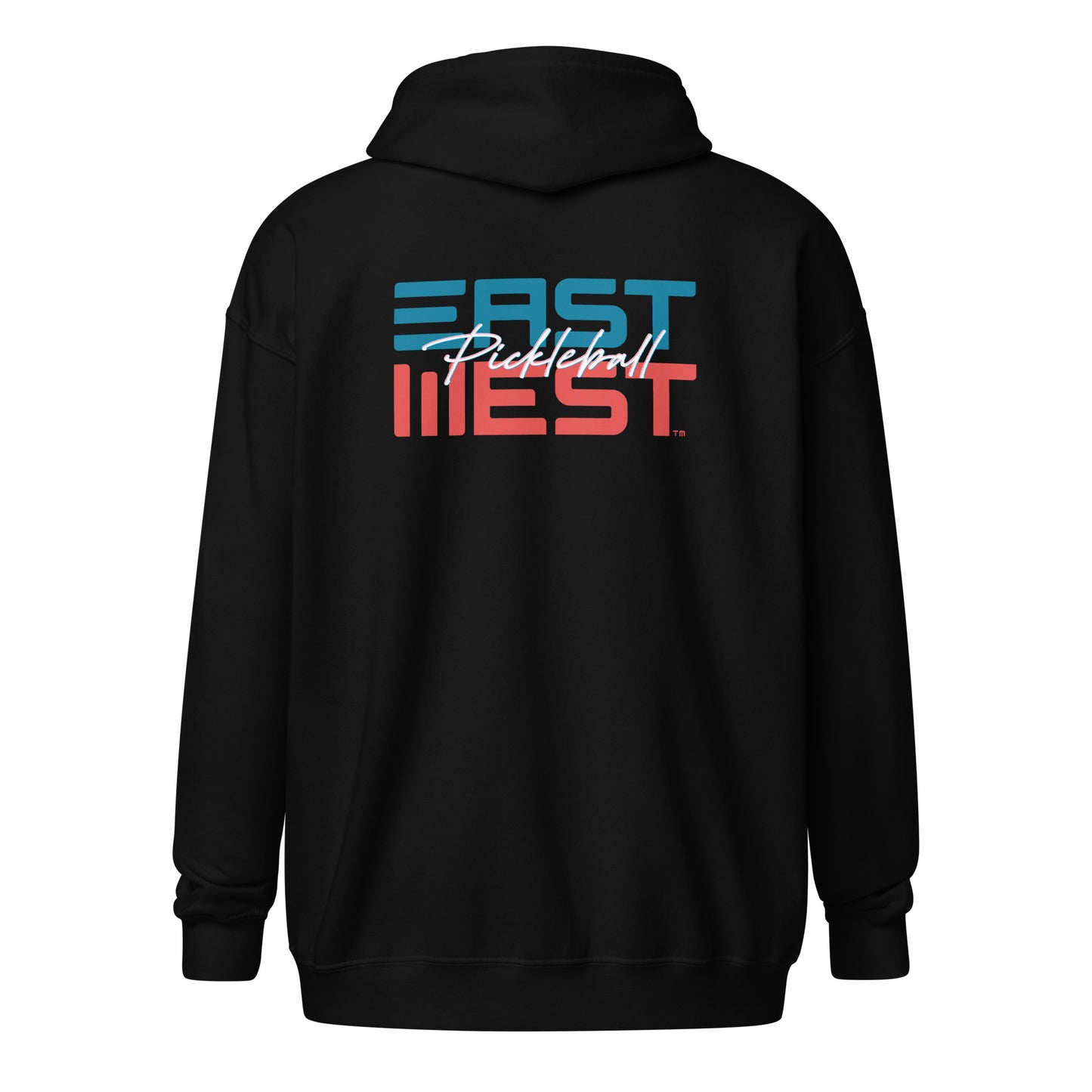 EastWest Icon Front/Pickleball Script Back Unisex Heavy Blend Zip Hoodie