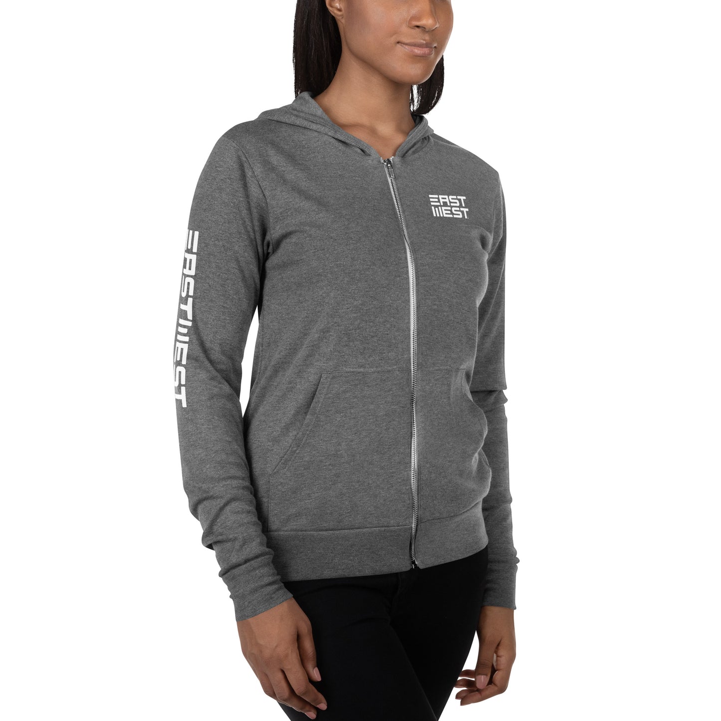 EastWest Front & Arm Logo Unisex Lightweight Hoodie