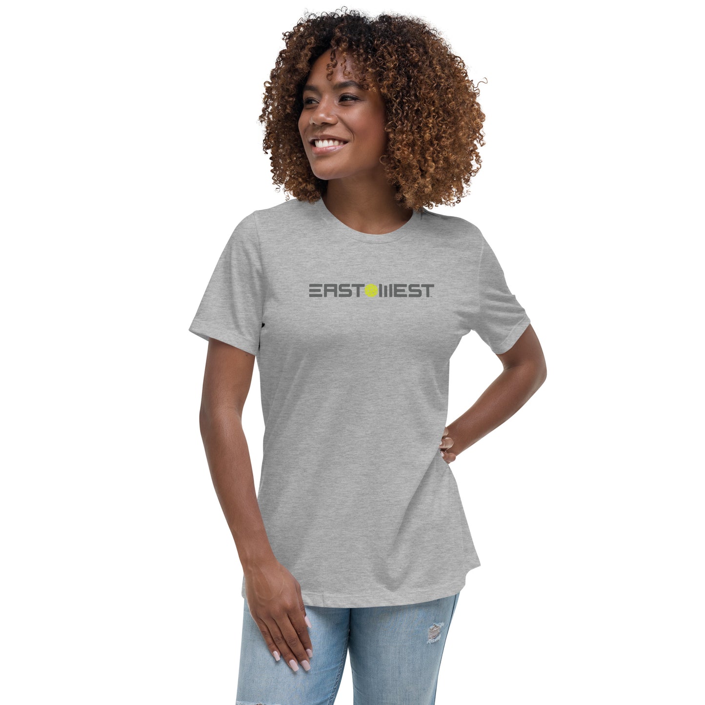 East(Pickleball)West Women's Relaxed T-Shirt