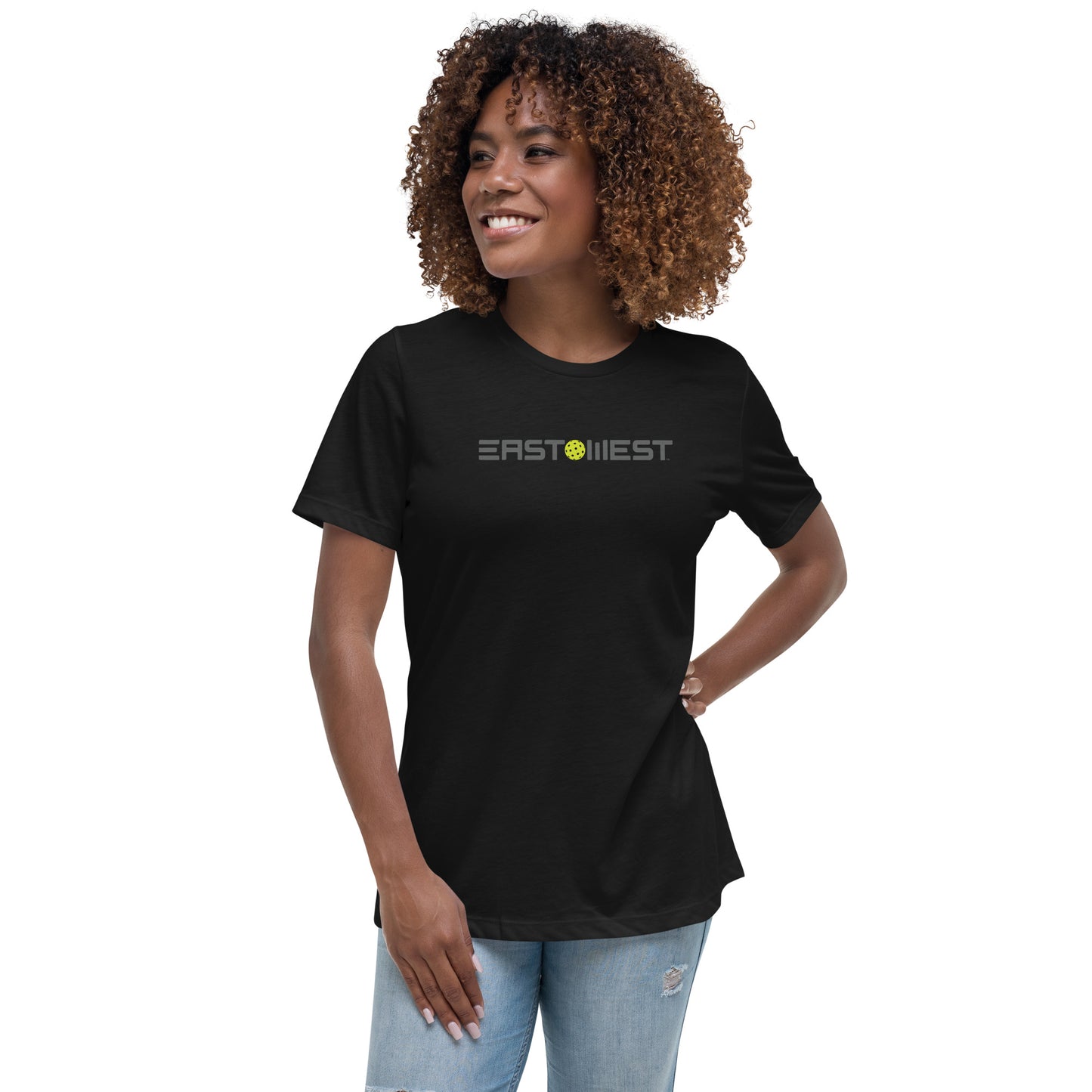 East(Pickleball)West Women's Relaxed T-Shirt