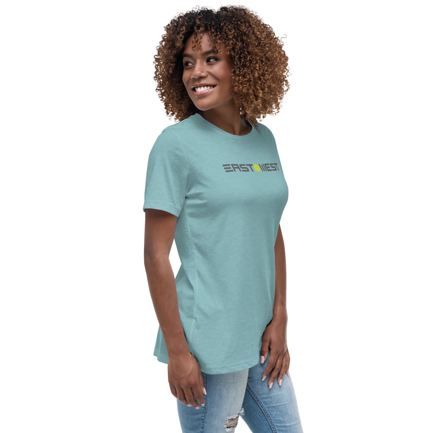 East(Pickleball)West Women's Relaxed T-Shirt